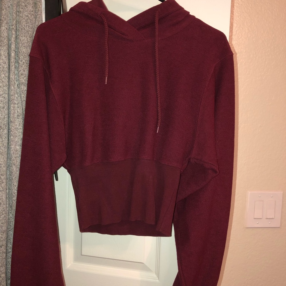 Silence + Noise cropped hoodie